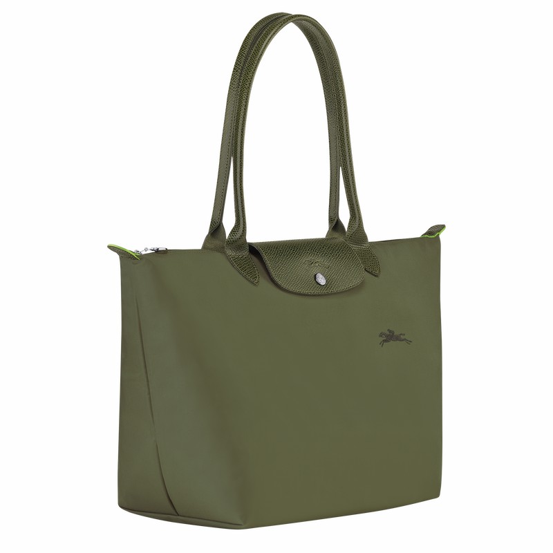 Longchamp Le Pliage Green L Tote Veske Dame Grønn Norge | L1899919479