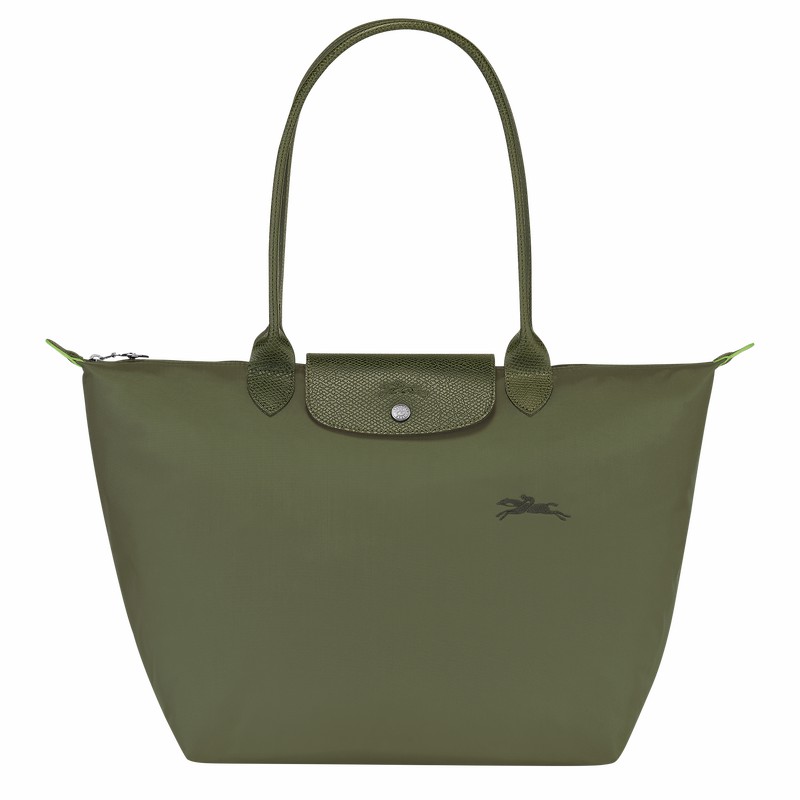 Longchamp Le Pliage Green L Tote Veske Dame Grønn Norge | L1899919479