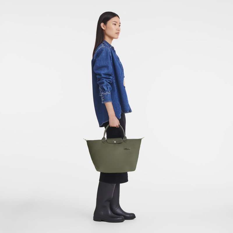 Longchamp Le Pliage Green M Håndveske Dame Grønn Norge | L1623919479