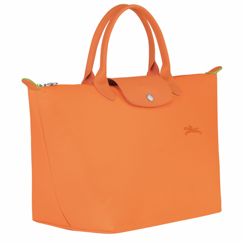 Longchamp Le Pliage Green M Håndveske Dame Oransje Norge | L1623919P54