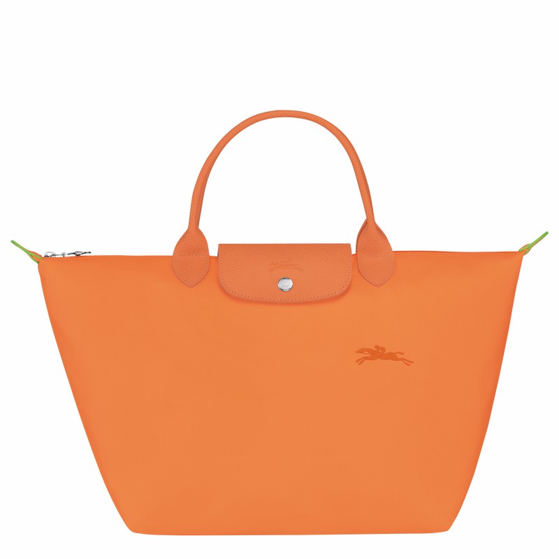 Longchamp Le Pliage Green M Håndveske Dame Oransje Norge | L1623919P54