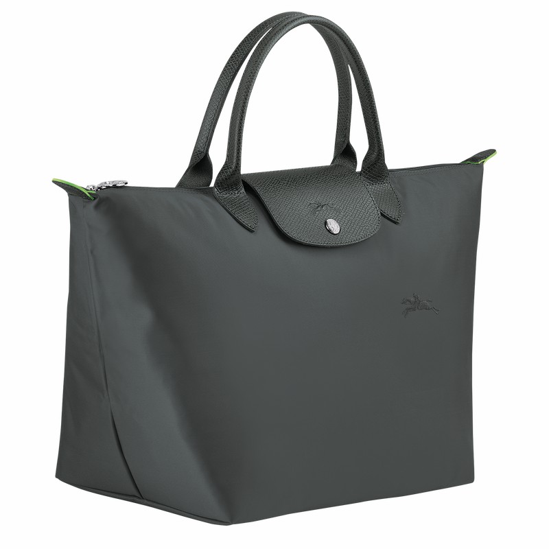 Longchamp Le Pliage Green M Håndveske Dame Dyp Grå Norge | L1623919P66