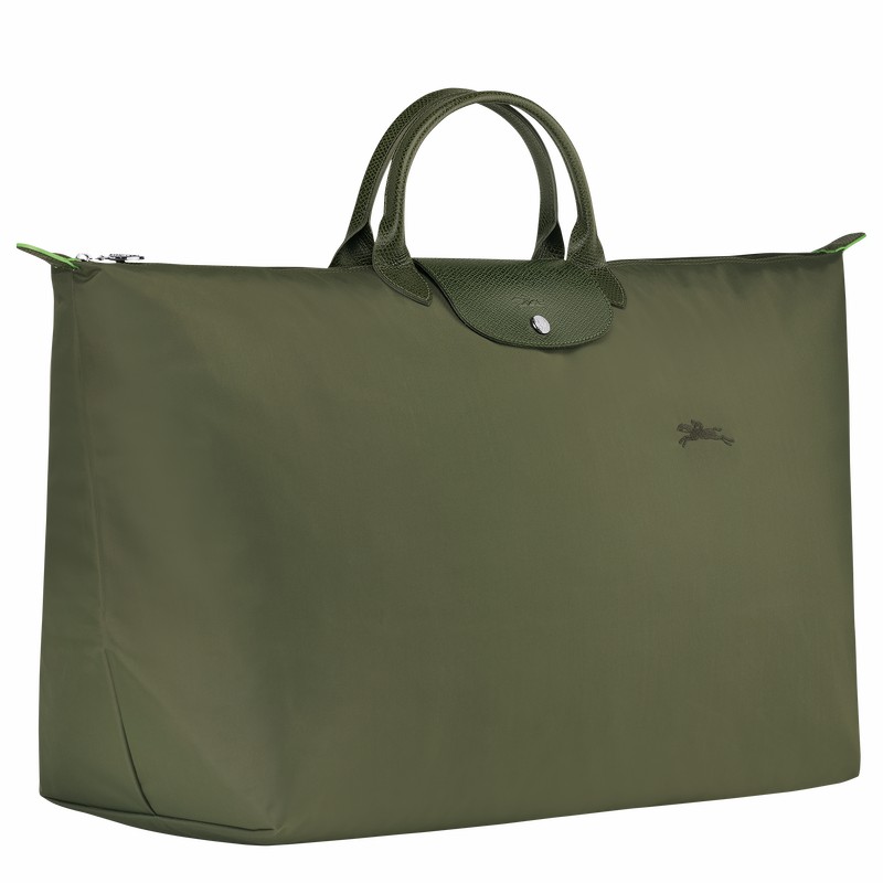 Longchamp Le Pliage Green M Reiseveske Dame Grønn Norge | L1625919479