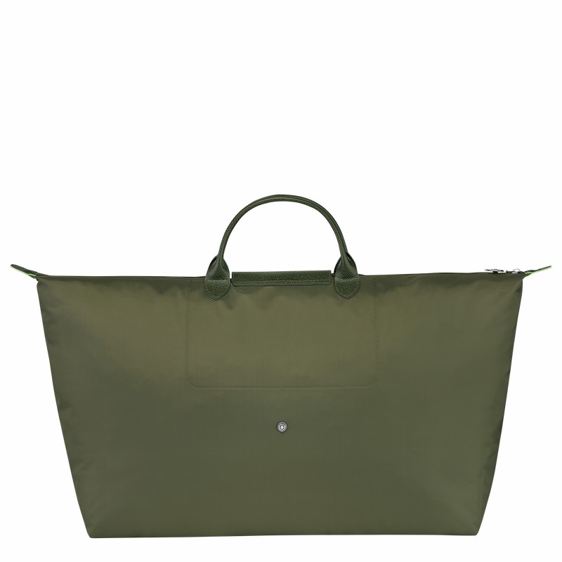 Longchamp Le Pliage Green M Reiseveske Dame Grønn Norge | L1625919479