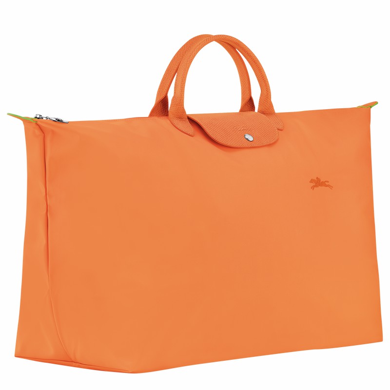 Longchamp Le Pliage Green M Reiseveske Herre Oransje Norge | L1625919P54-