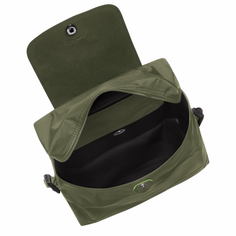 Longchamp Le Pliage Green M Ryggsekker Dame Grønn Norge | L1699919479