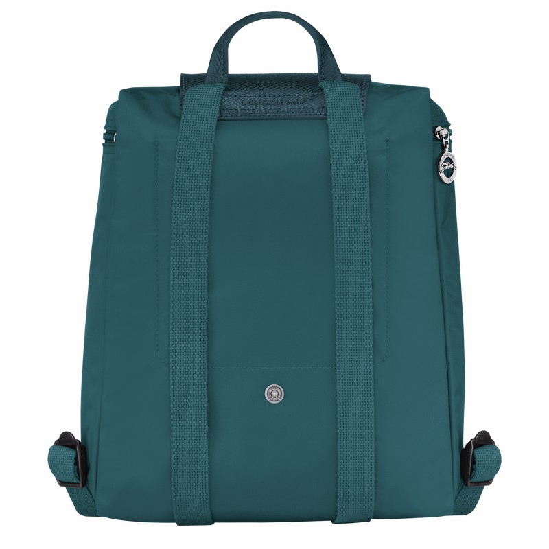 Longchamp Le Pliage Green M Ryggsekker Dame Påfugl Norge | L1699919P89