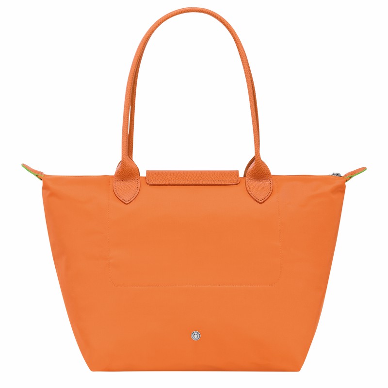 Longchamp Le Pliage Green M Tote Veske Dame Oransje Norge | L2605919P54