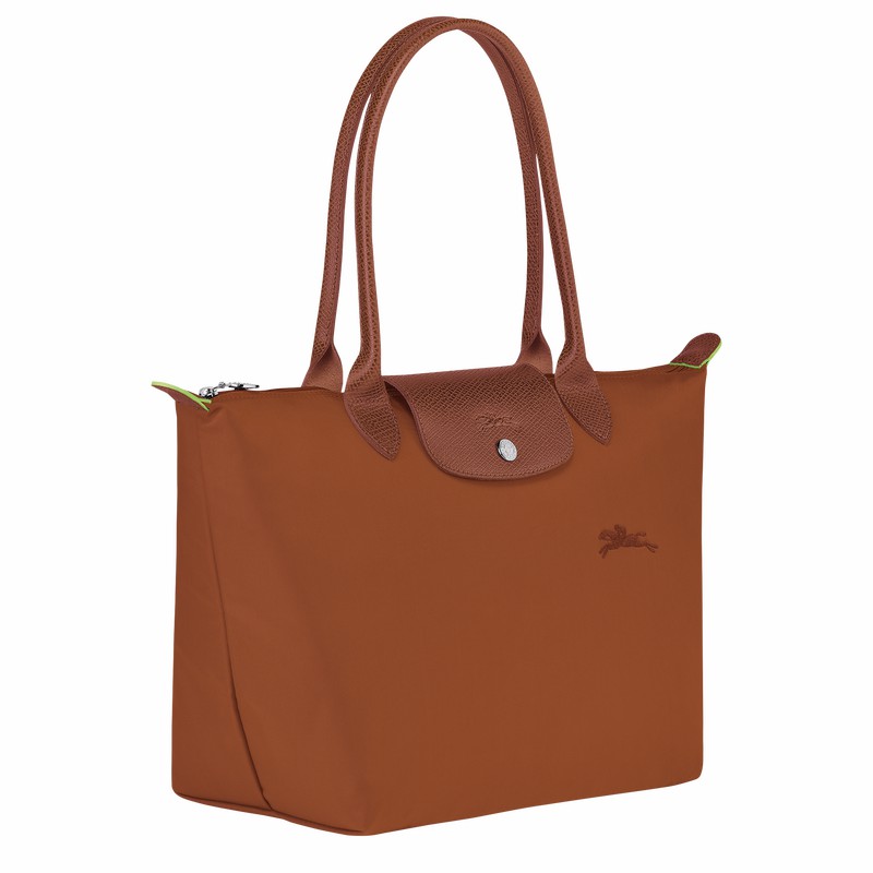 Longchamp Le Pliage Green M Tote Veske Dame Brune Norge | L2605919504