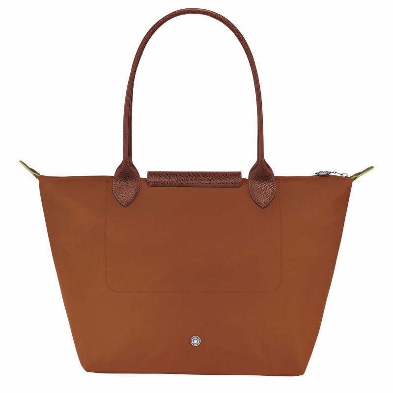 Longchamp Le Pliage Green M Tote Veske Dame Brune Norge | L2605919504