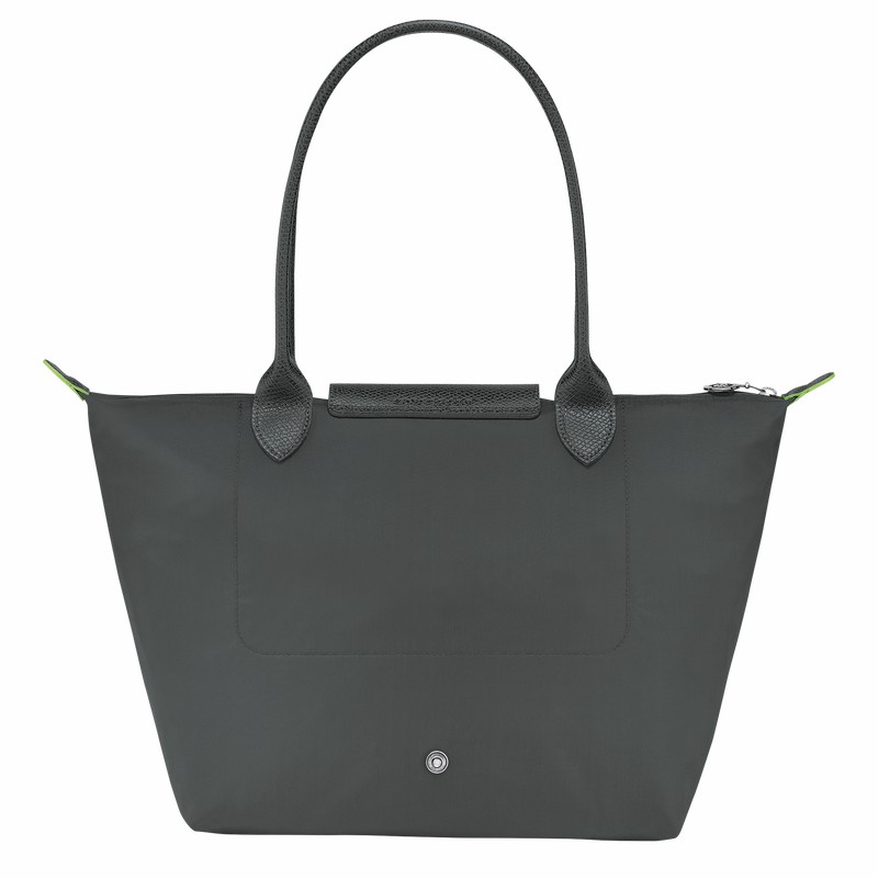 Longchamp Le Pliage Green M Tote Veske Dame Dyp Grå Norge | L2605919P66