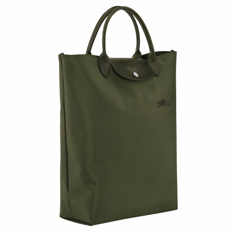 Longchamp Le Pliage Green M Tote Veske Dame Grønn Norge | 10168919479