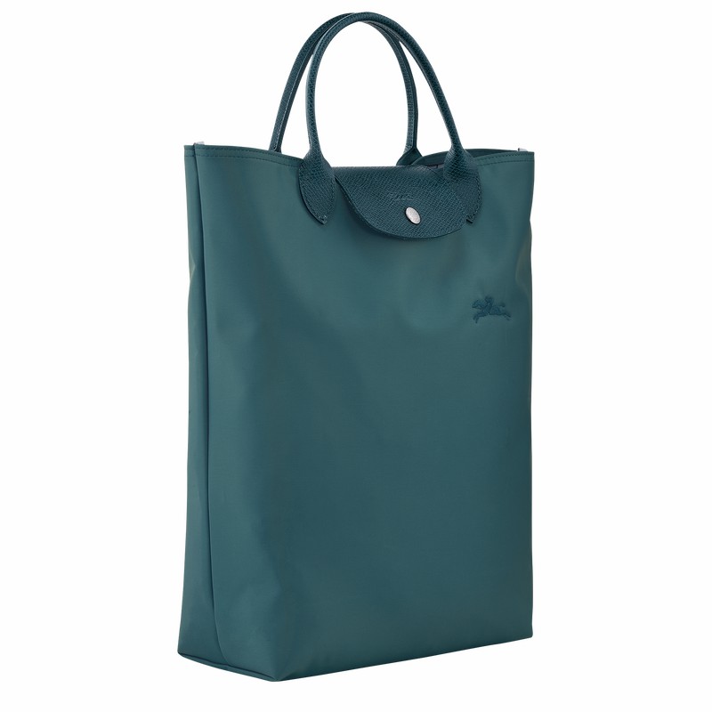 Longchamp Le Pliage Green M Tote Veske Dame Påfugl Norge | 10168919P89