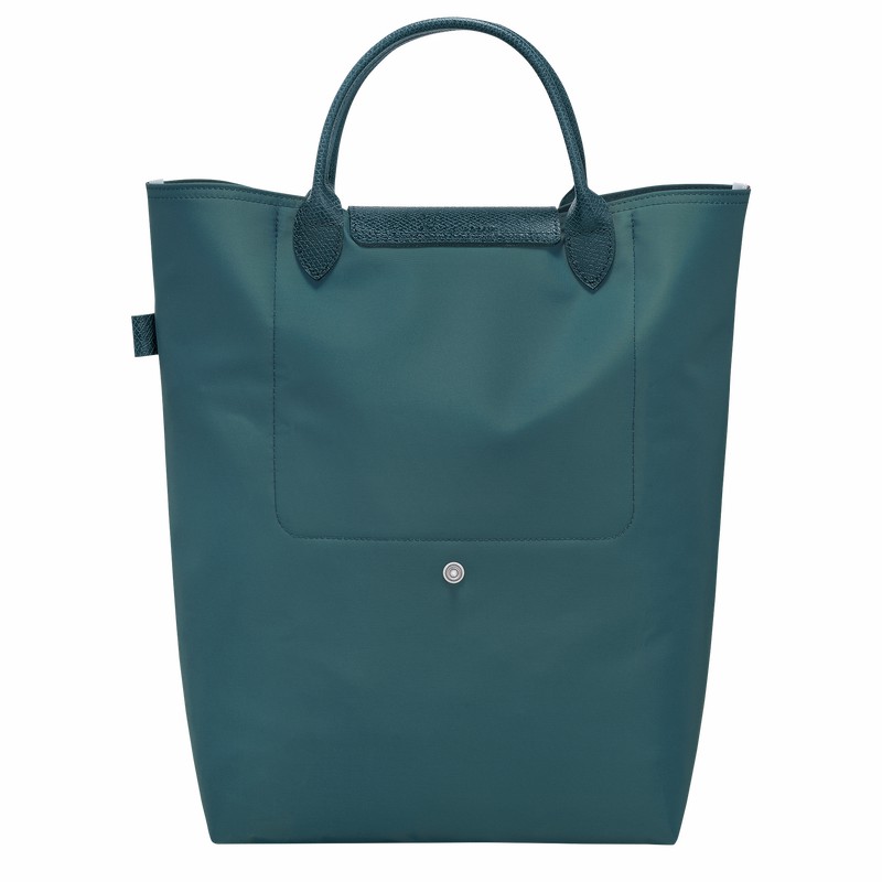 Longchamp Le Pliage Green M Tote Veske Dame Påfugl Norge | 10168919P89