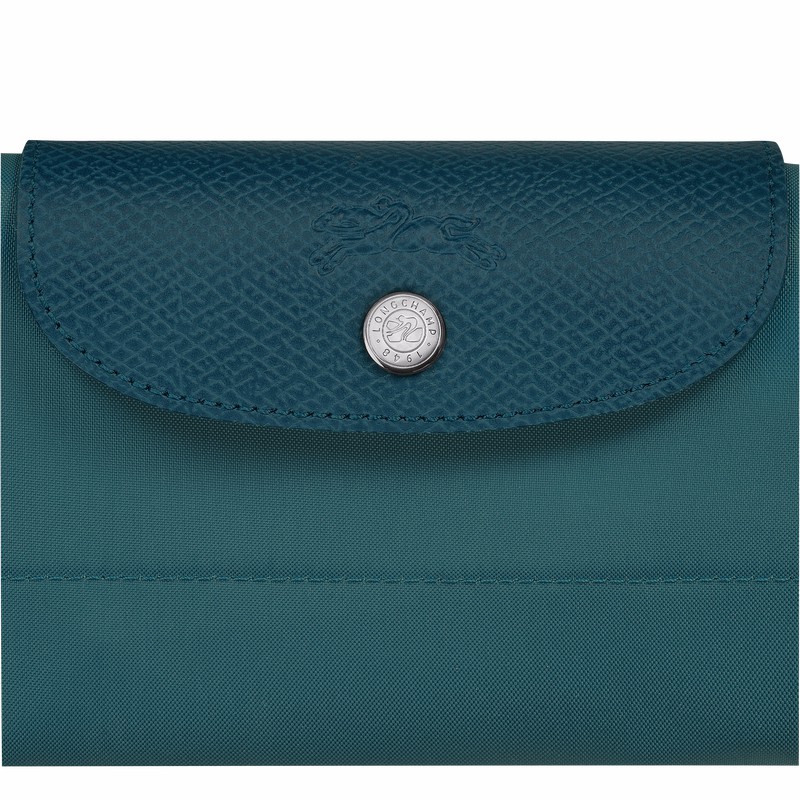 Longchamp Le Pliage Green S Reiseveske Dame Påfugl Norge | L1624919P89