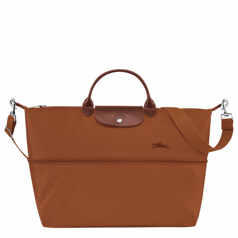 Longchamp Le Pliage Green expandable Reiseveske Herre Brune Norge | L1911919504-