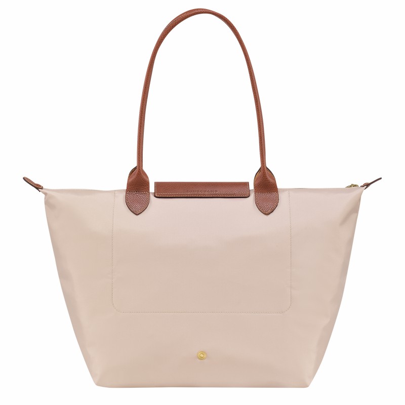 Longchamp Le Pliage Original L Tote Veske Dame Hvite Norge | L1899089P71