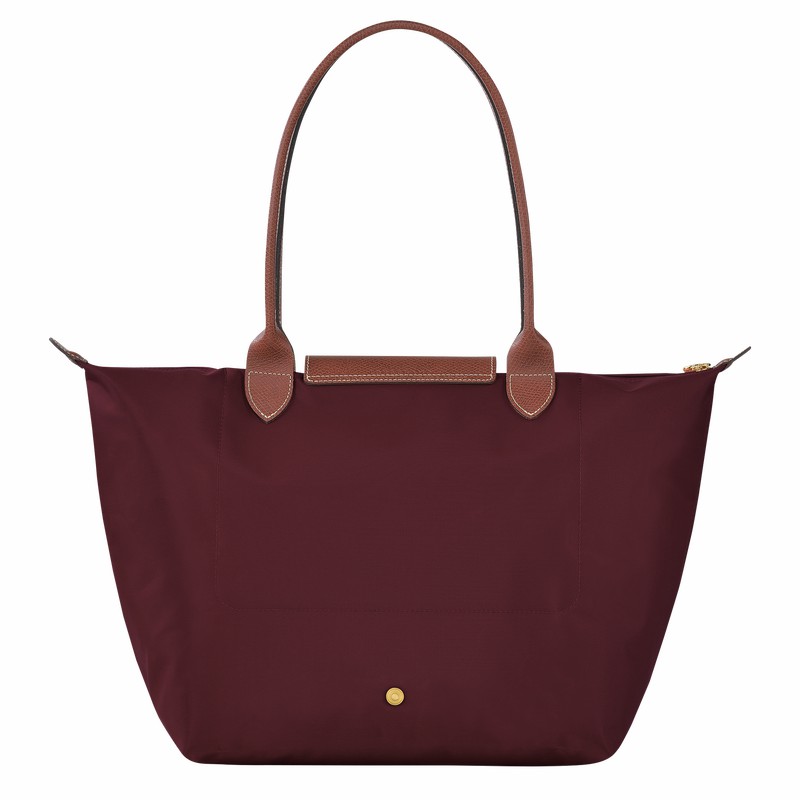 Longchamp Le Pliage Original L Tote Veske Dame Burgunder Norge | L1899089P87