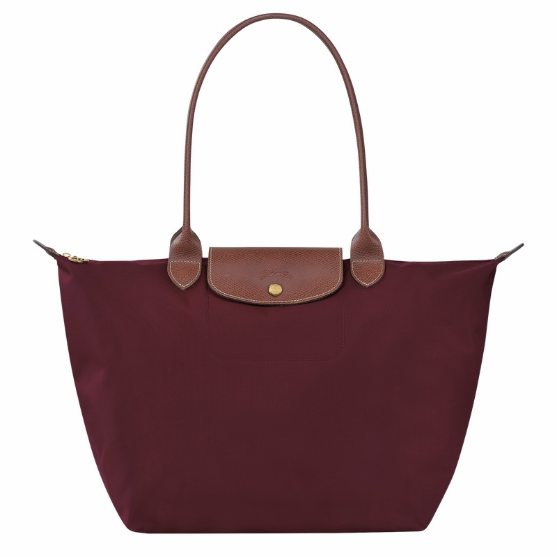 Longchamp Le Pliage Original L Tote Veske Dame Burgunder Norge | L1899089P87