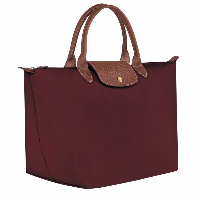 Longchamp Le Pliage Original M Håndveske Dame Burgunder Norge | L1623089P87