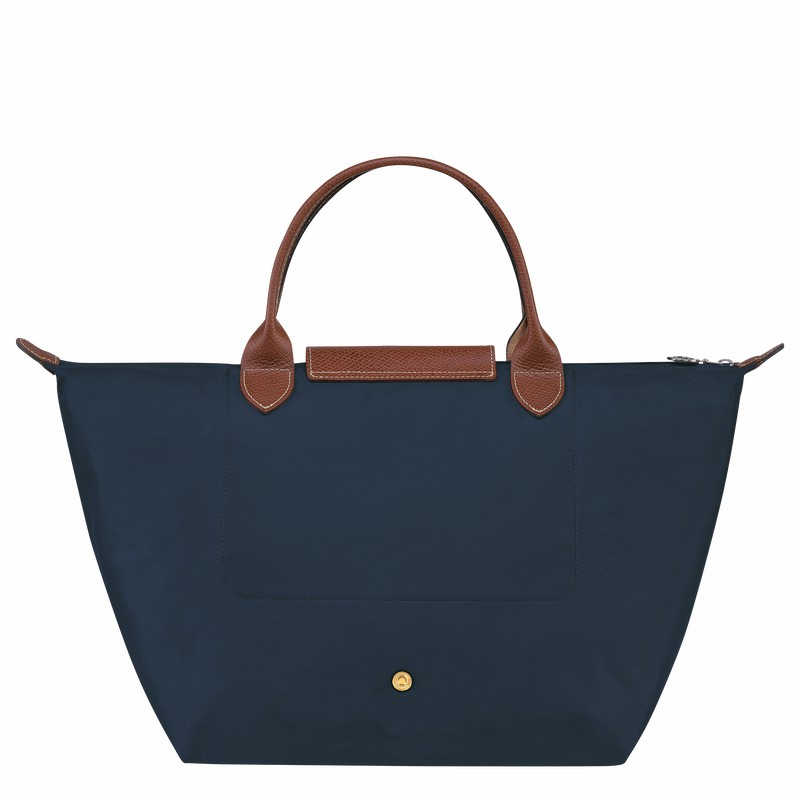 Longchamp Le Pliage Original M Håndveske Dame Marineblå Norge | L1623089P68