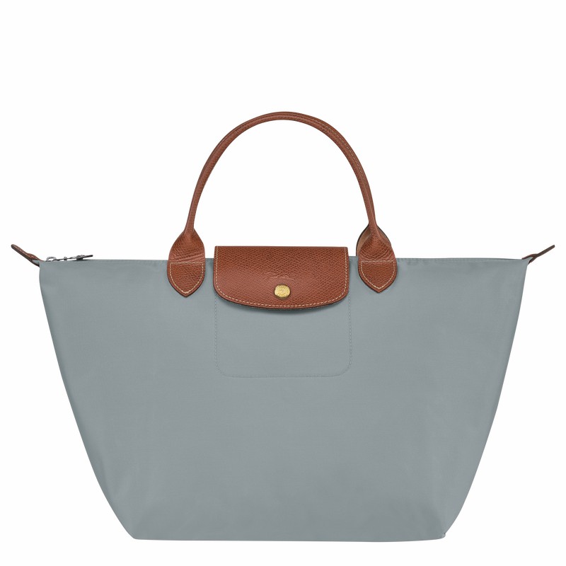 Longchamp Le Pliage Original M Håndveske Dame Grå Norge | L1623089P80