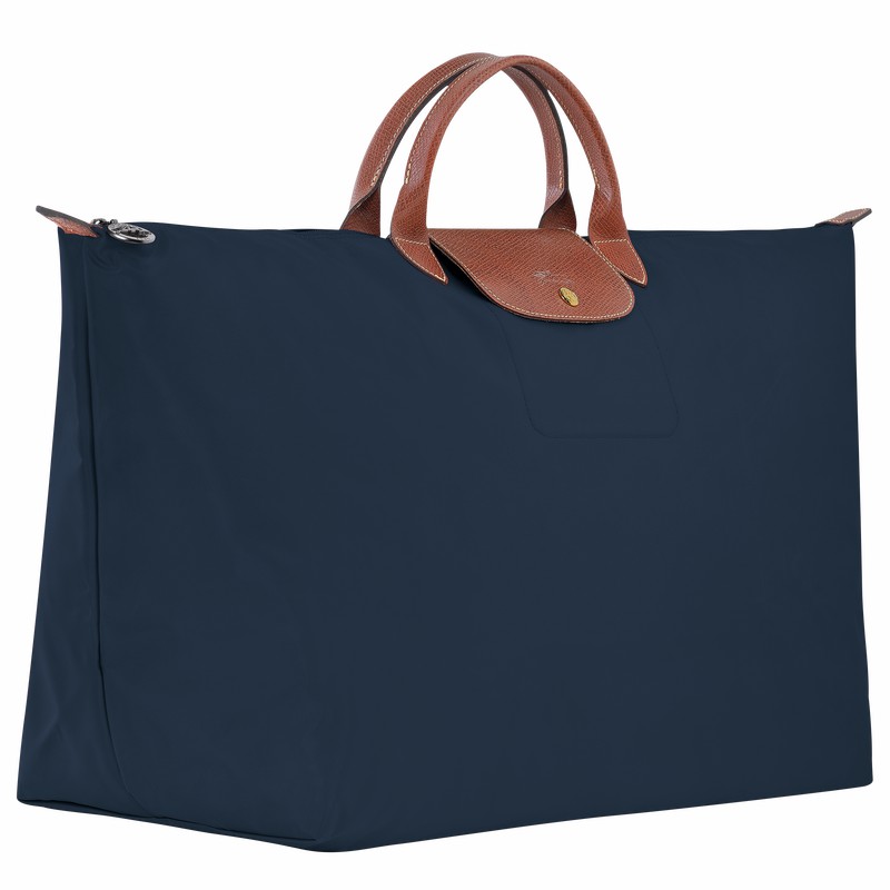 Longchamp Le Pliage Original M Reiseveske Herre Marineblå Norge | L1625089P68-