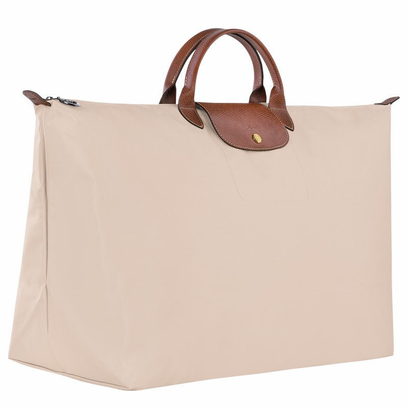 Longchamp Le Pliage Original M Reiseveske Herre Hvite Norge | L1625089P71-