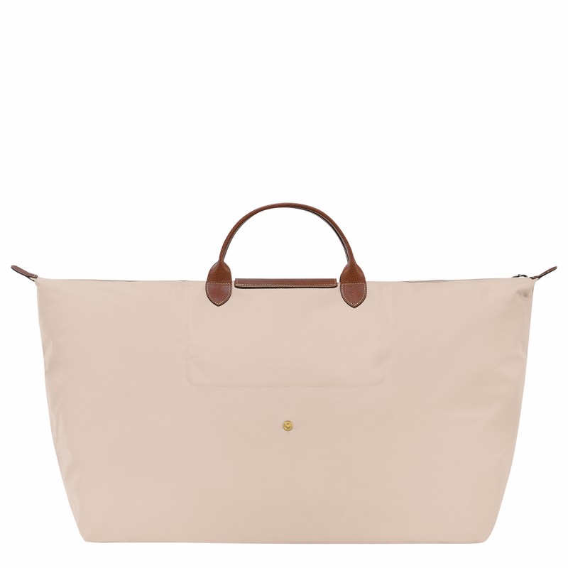 Longchamp Le Pliage Original M Reiseveske Herre Hvite Norge | L1625089P71-