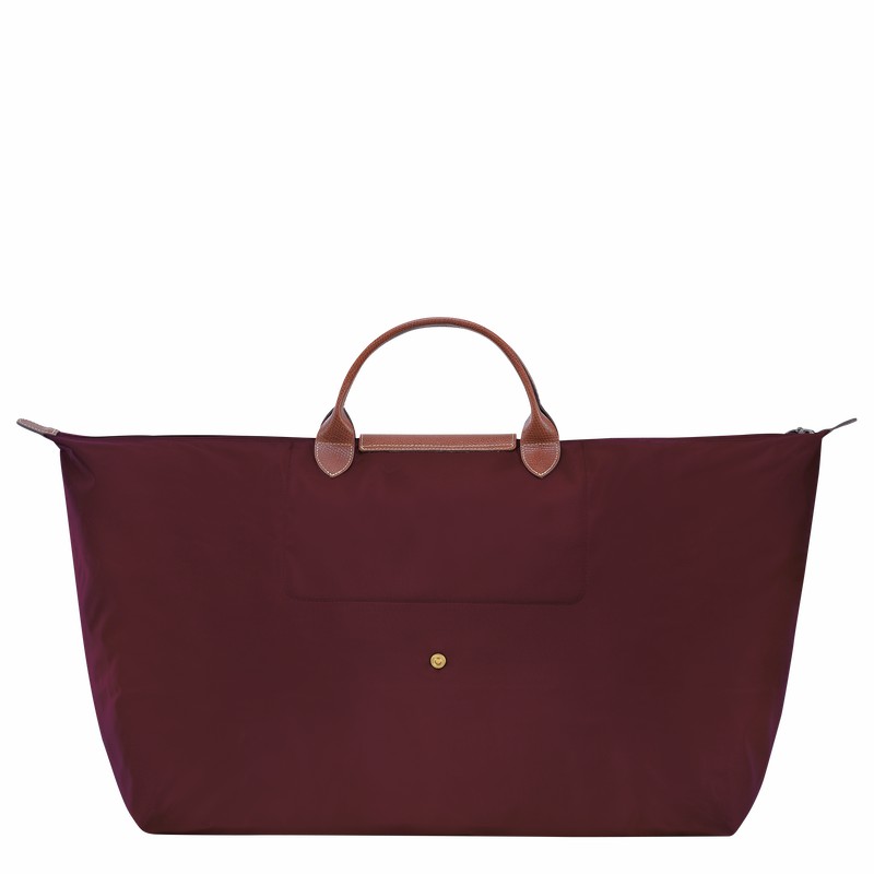 Longchamp Le Pliage Original M Reiseveske Herre Burgunder Norge | L1625089P87-