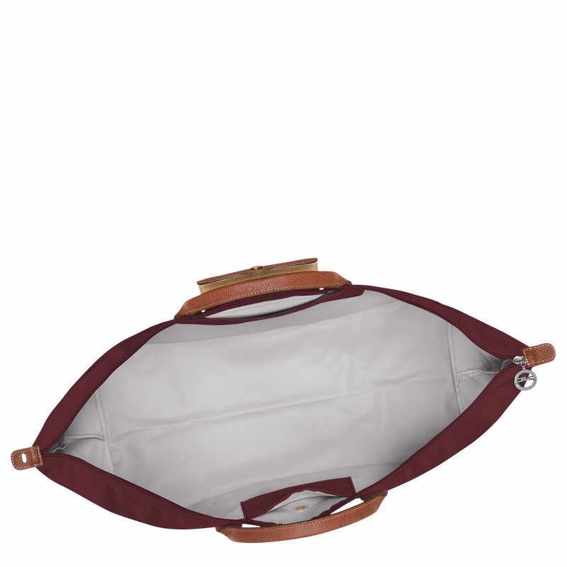 Longchamp Le Pliage Original M Reiseveske Herre Burgunder Norge | L1625089P87-