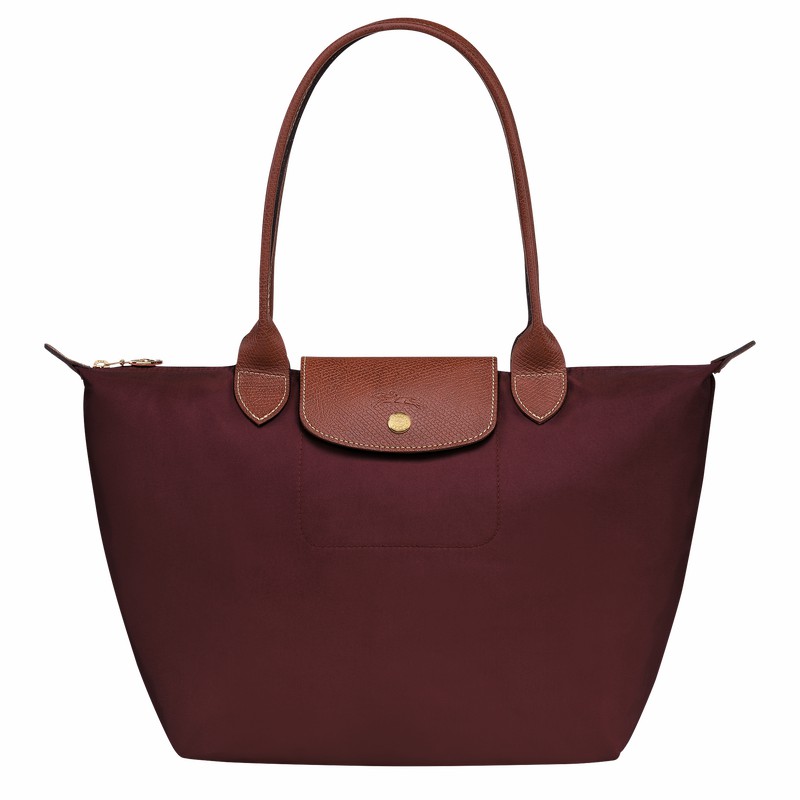 Longchamp Le Pliage Original M Tote Veske Dame Burgunder Norge | L2605089P87