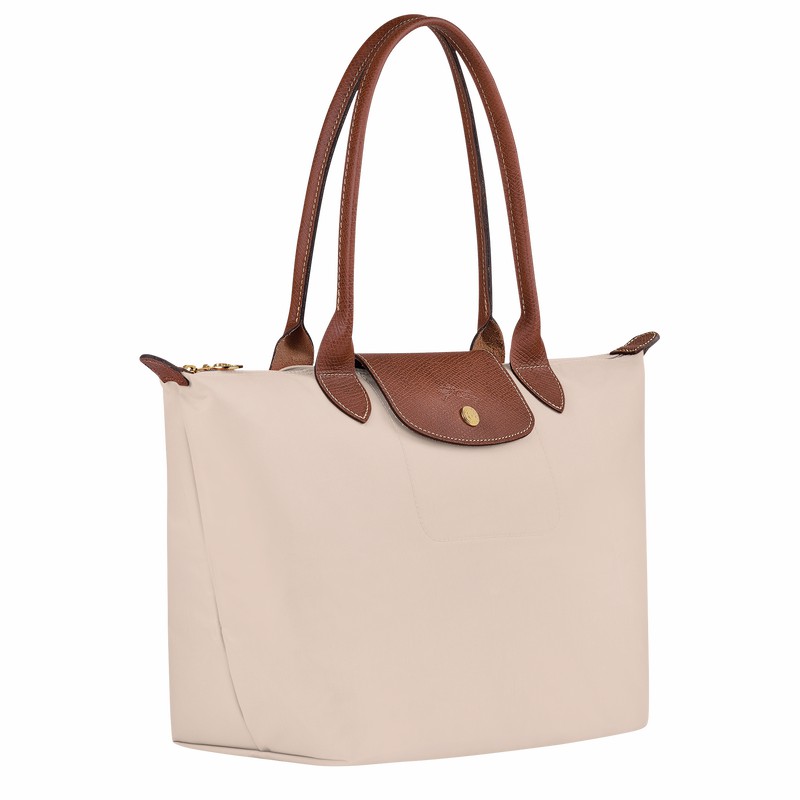 Longchamp Le Pliage Original M Tote Veske Dame Hvite Norge | L2605089P71