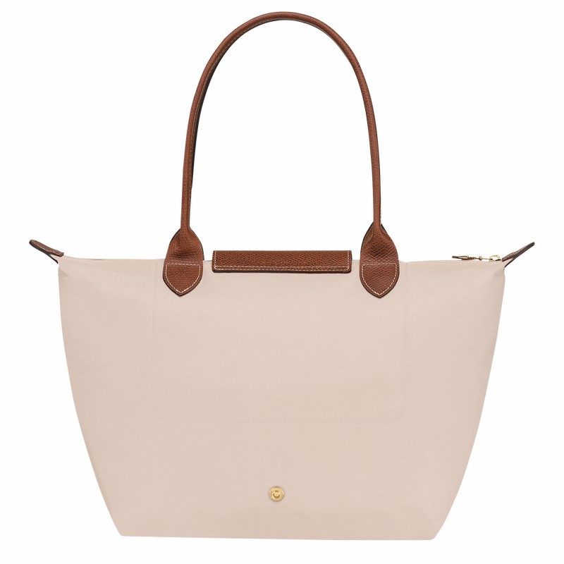 Longchamp Le Pliage Original M Tote Veske Dame Hvite Norge | L2605089P71