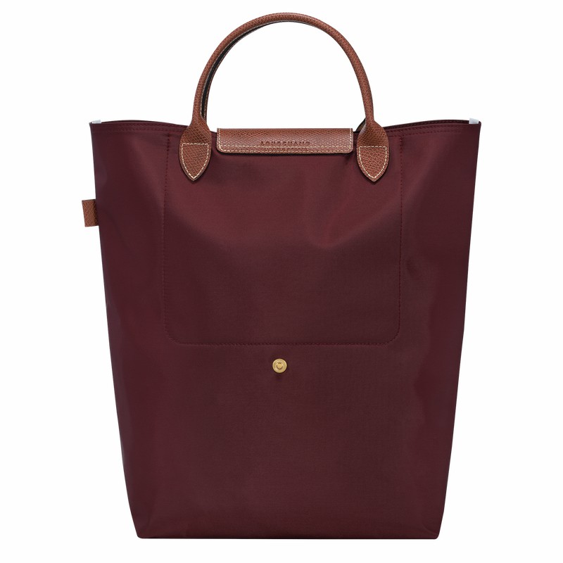 Longchamp Le Pliage Original M Tote Veske Dame Burgunder Norge | 10168089P87