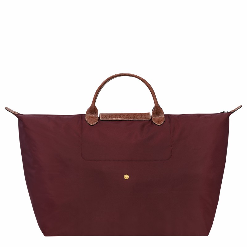 Longchamp Le Pliage Original S Reiseveske Herre Burgunder Norge | L1624089P87-