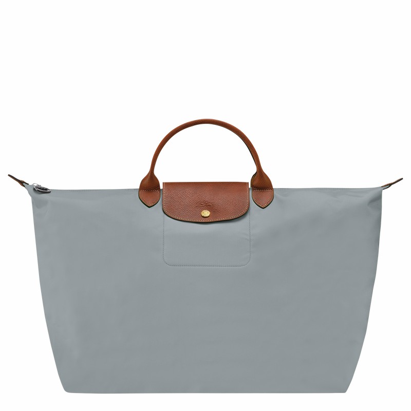 Longchamp Le Pliage Original S Reiseveske Dame Grå Norge | L1624089P80