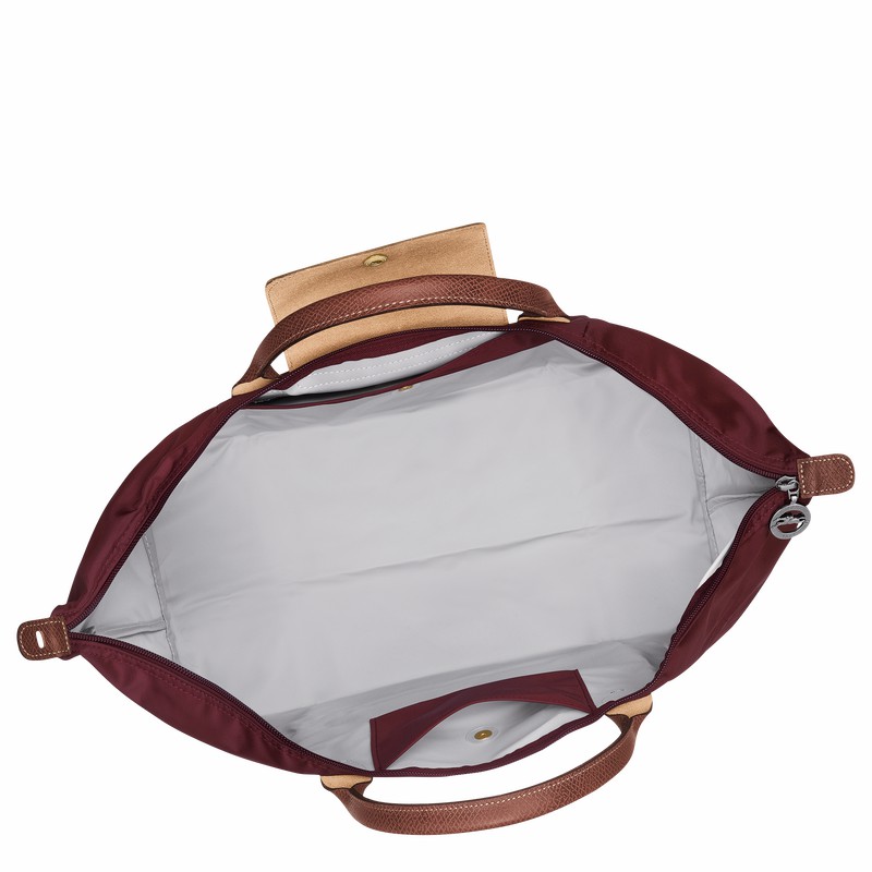 Longchamp Le Pliage Original S Reiseveske Dame Burgunder Norge | L1624089P87