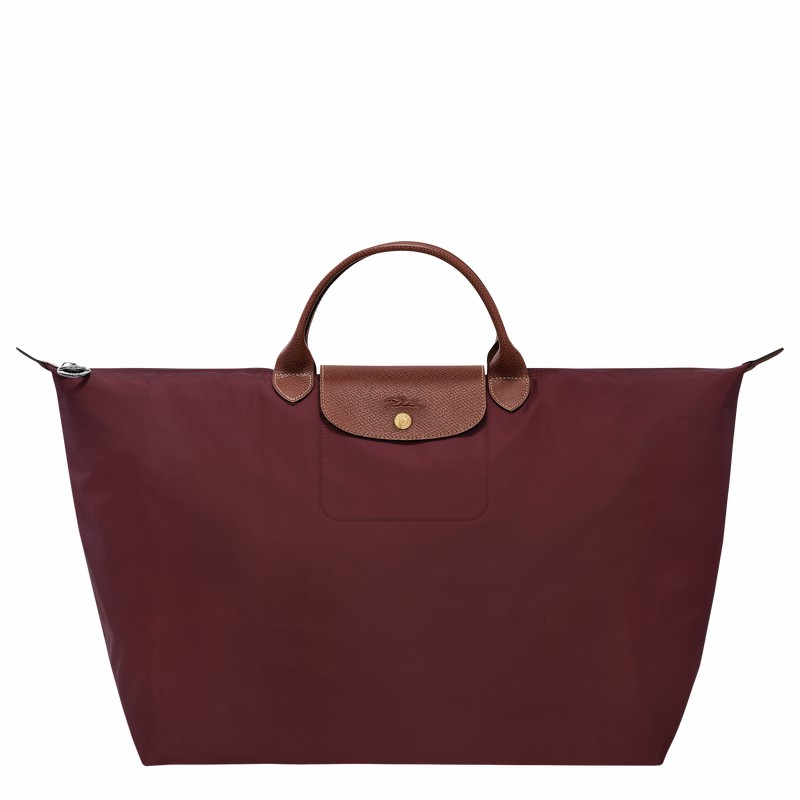 Longchamp Le Pliage Original S Reiseveske Dame Burgunder Norge | L1624089P87