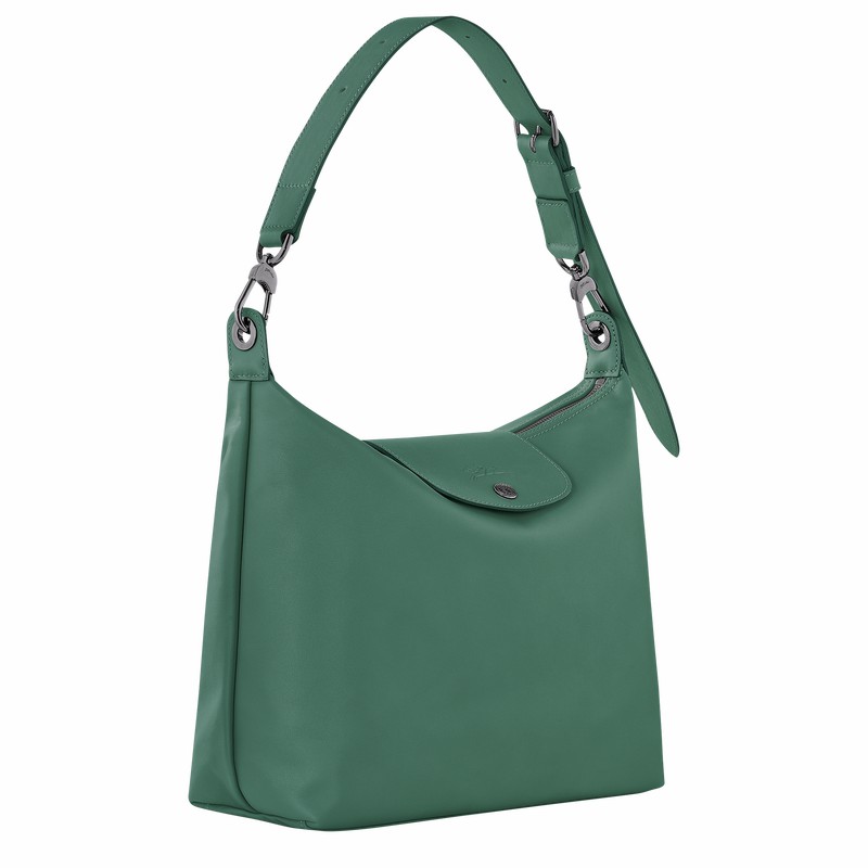 Longchamp Le Pliage Xtra M Hobo Veske Dame Olivengrønne Norge | 10189987D90