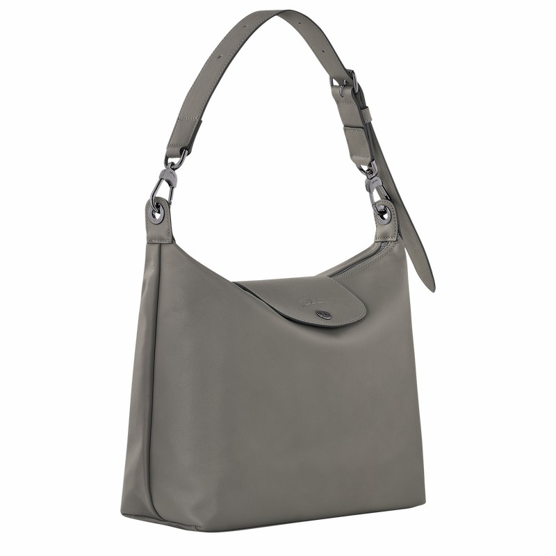 Longchamp Le Pliage Xtra M Hobo Veske Dame Grå Norge | 10189987P55