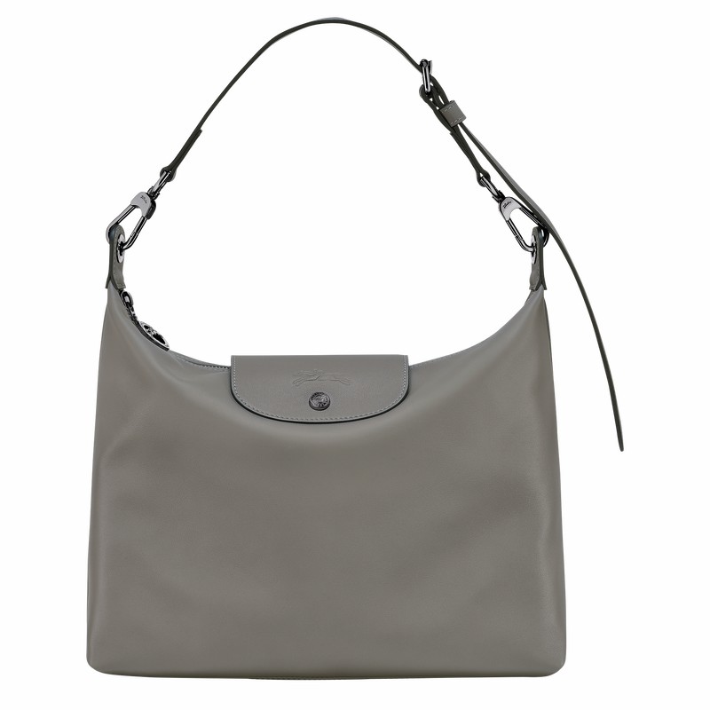 Longchamp Le Pliage Xtra M Hobo Veske Dame Grå Norge | 10189987P55