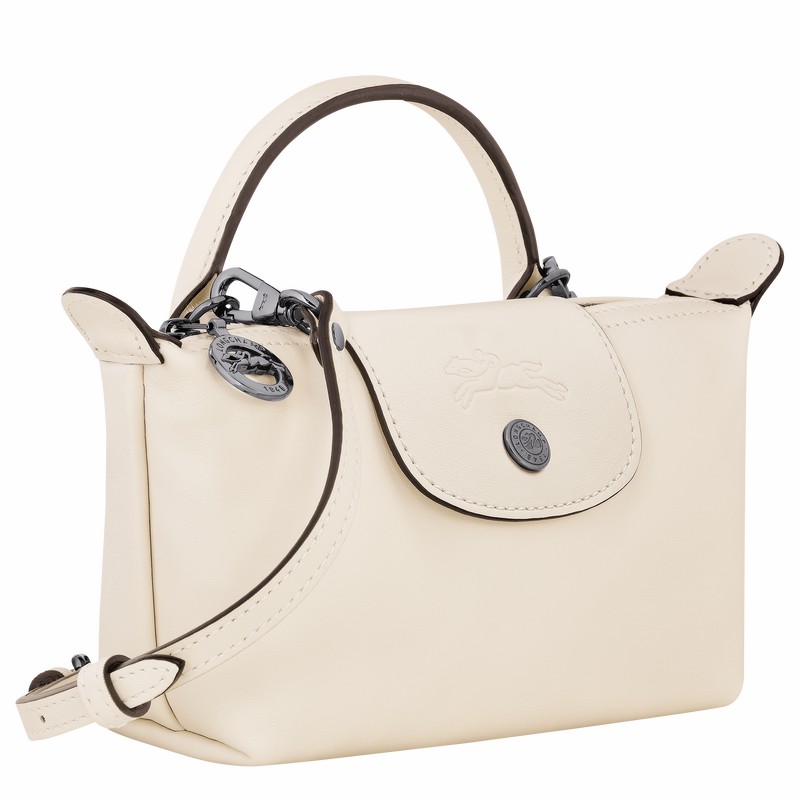 Longchamp Le Pliage Xtra XS Pouches Dame Hvite Norge | 34205987037