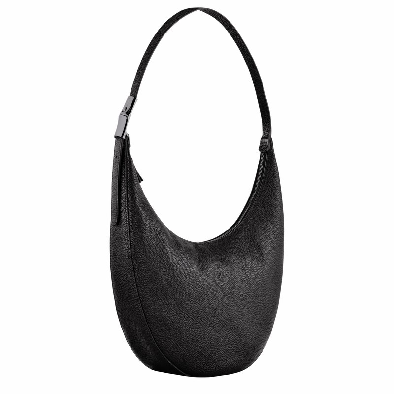 Longchamp Le Roseau Essential L Crossbody Veske Dame Svarte Norge | 10234968001