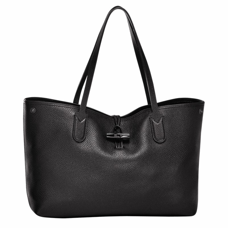 Longchamp Le Roseau Essential L Tote Veske Dame Svarte Norge | L2686968001