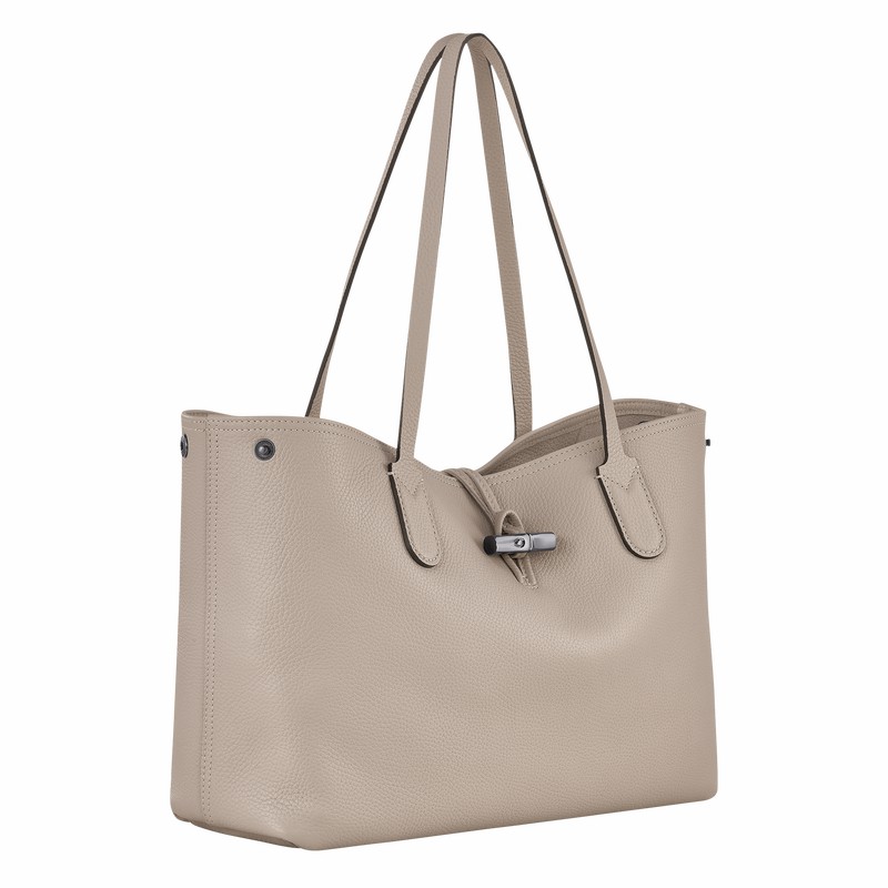 Longchamp Le Roseau Essential L Tote Veske Dame Grå Norge | L2686968266