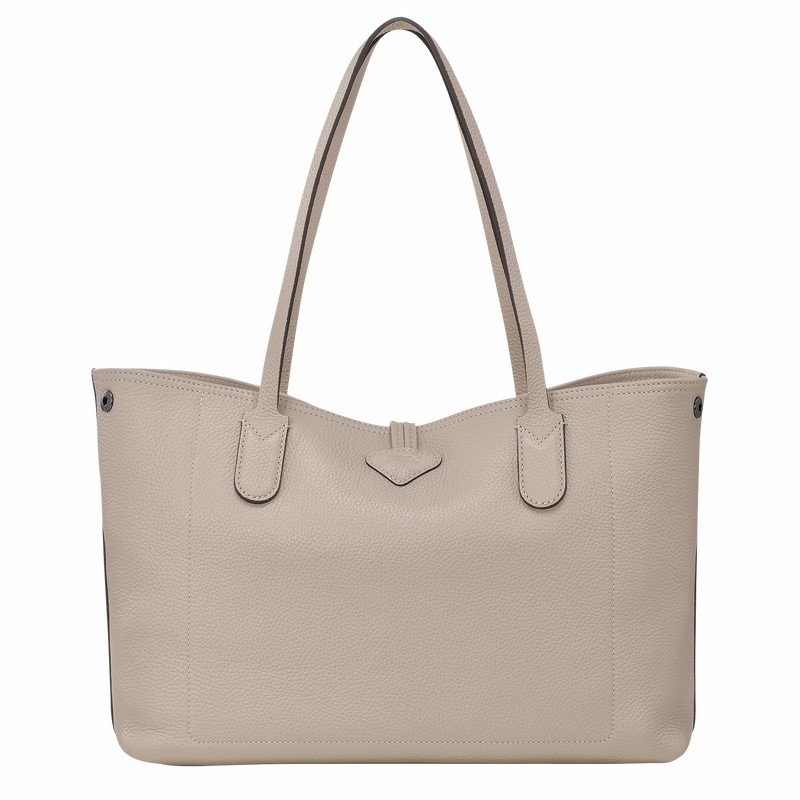 Longchamp Le Roseau Essential L Tote Veske Dame Grå Norge | L2686968266