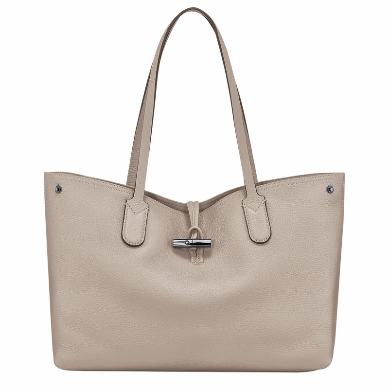 Longchamp Le Roseau Essential L Tote Veske Dame Grå Norge | L2686968266