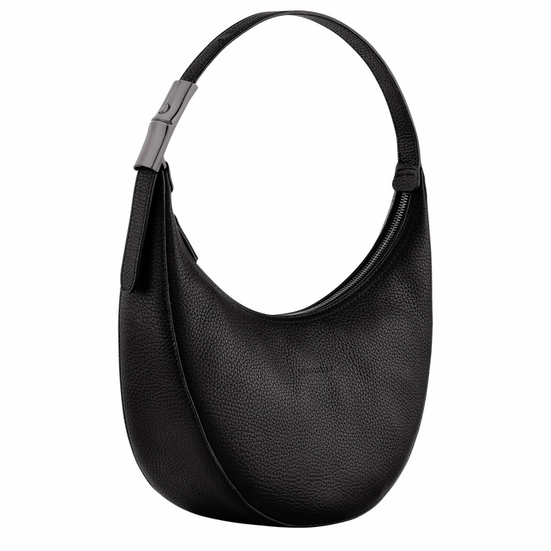 Longchamp Le Roseau Essential M Hobo Veske Dame Svarte Norge | 10218968001