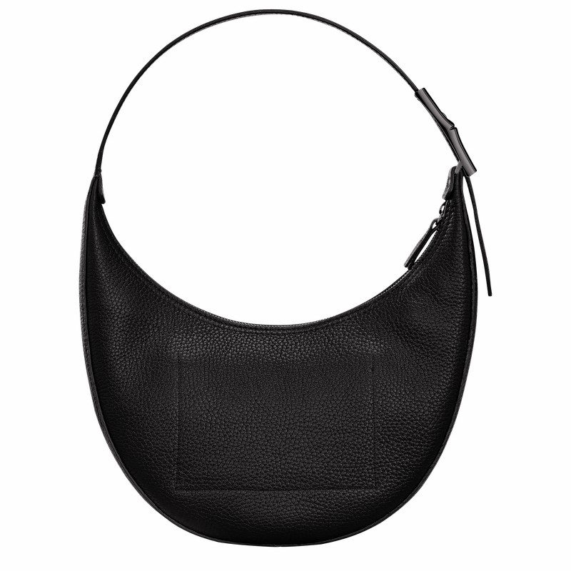 Longchamp Le Roseau Essential M Hobo Veske Dame Svarte Norge | 10218968001